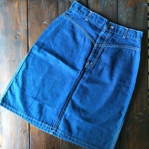 Chic Brand Vintage Denim Pencil Skirt